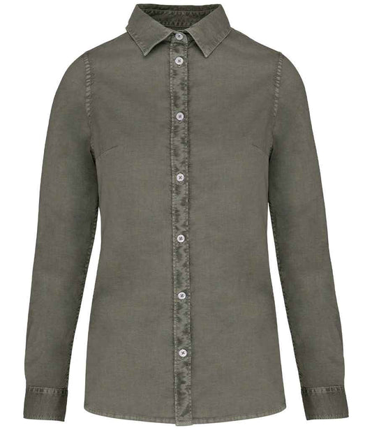 NS503 Washed Pale Khaki Front